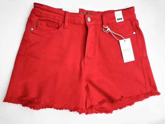 Judy Blue Red High Rise Shorts