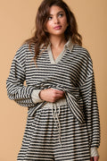 Mixed Striped Knit Set