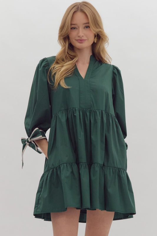 Perfect Green Fall Dress